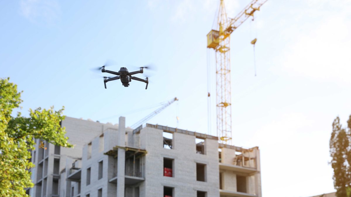 Drone inspecting building, Innovations in Drone Technology: What’s Next for Construction?
